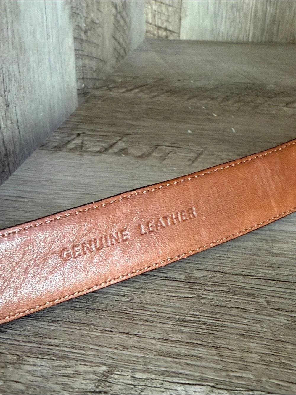 Ralph Lauren Croc-Embossed Leather Belt